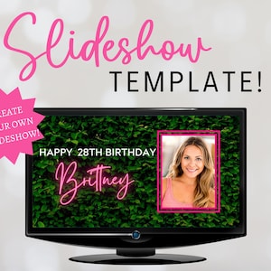 Slideshow Template, Creat your own Slideshow, Canva Template, Canva Slideshow, Animated Slideshow, birthday slideshow, photo slideshow