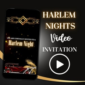 Video Birthday Invite, Any Age Invite, Video Evite, Black and Gold Birthday, Animated Invitation, Invite with Photo, Text Invite