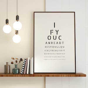 Cartel de prueba de ojos humorísticos / DESCARGA DIGITAL / Arte de pared de decoración del hogar / No seas entrometido / Gráfico de ópticos / Impresión divertida del inodoro / Baño de abajo
