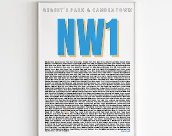 Street Name Wall Art | DIGITAL DOWNLOAD | Custom Postcode Location Poster | Personalised Decor | Bespoke Gifts | New Home | Typography