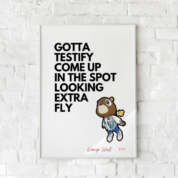 Kanye West Touch The Sky Lyrics Digital Download Hip Hop Etsy