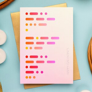Ik hou van je ladingen | Galentijnsdag | Morsecode | Valentijnsdag | Beste vrienden kaart