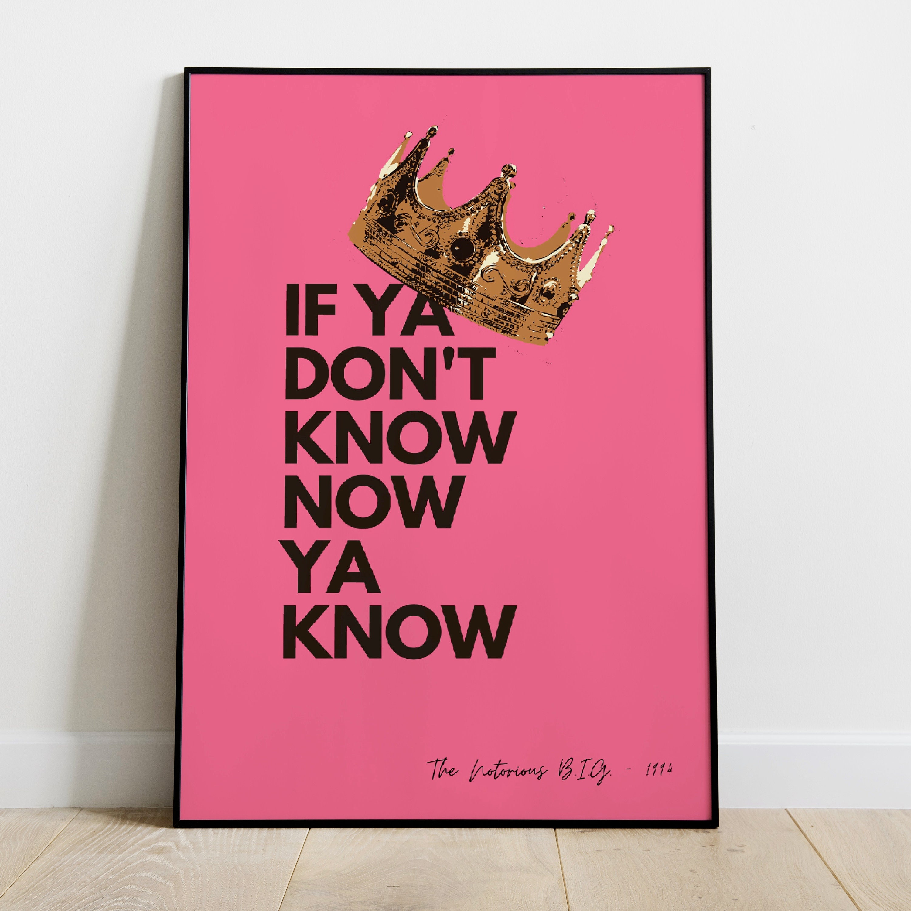 The Notorious B.I.G / Biggie Smalls Lyrics Poster – Fire Press