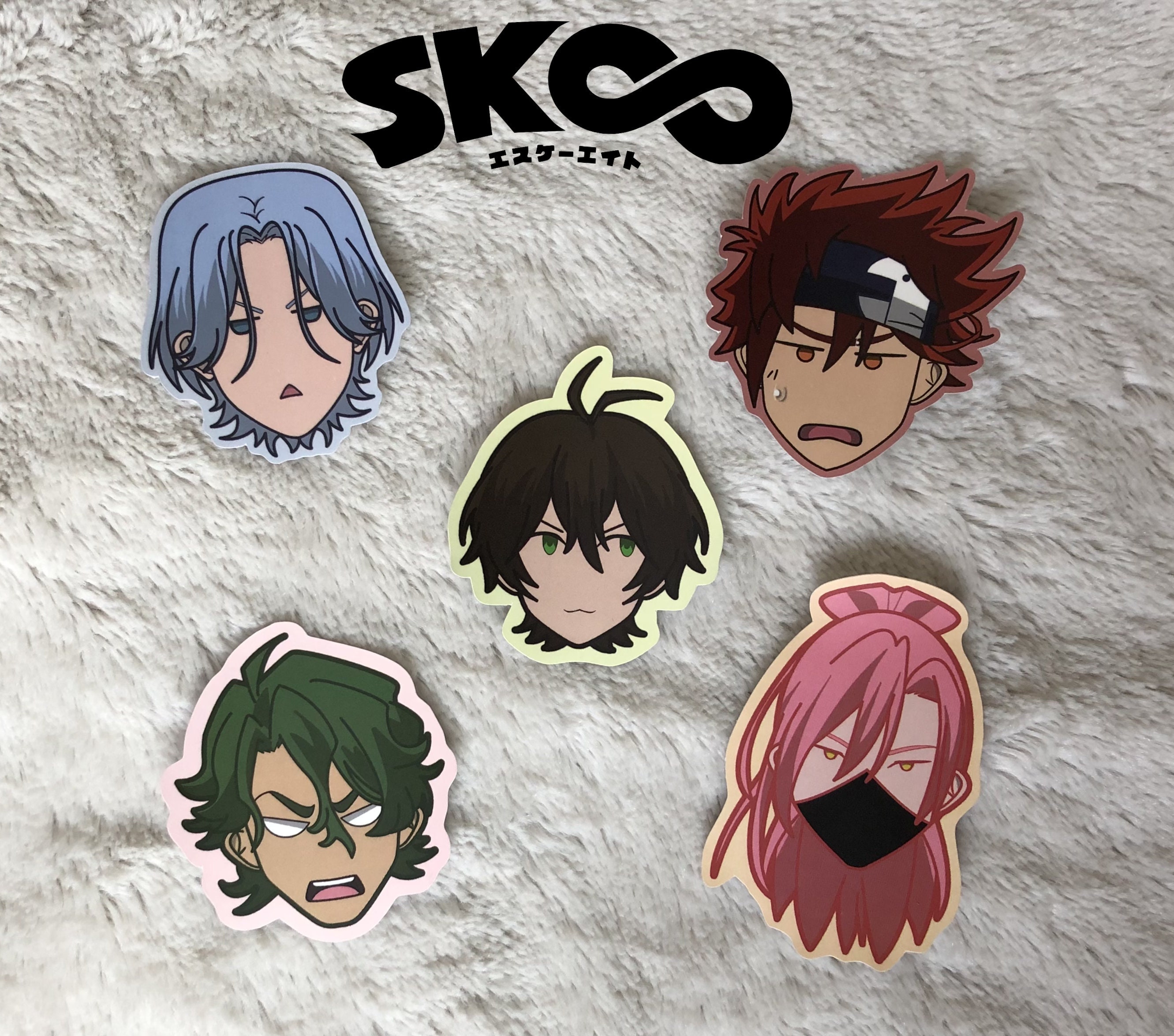 Pulseira artesanal personagens SK8 The Infinity casal Matchablossom Joe  Cherry Langa Reki Kaoru Kojiro