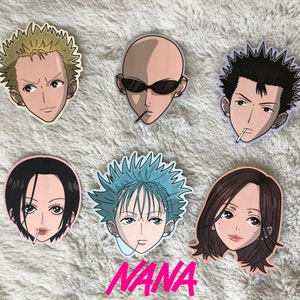 Ai NANA Stickers - Yasu, Nana,Hachi , Ren, Nobu, Shin