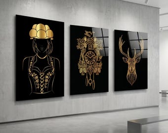 Black Forest Golden Edition – edle Wandkunst aus dem Schwarzwald - Alu und Acrylglas