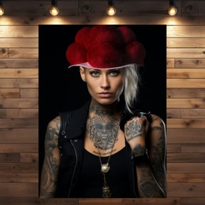 NEU Schwarzwald Schönheit "Erika" mit Bollenhut in verschiedenen Größen als Leinwand oder Poster!