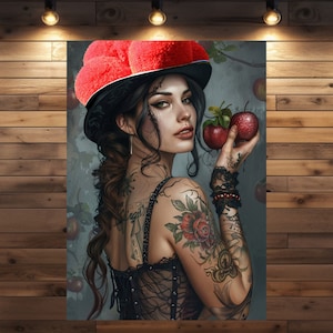 Schwarzwald Kunstwerk und Malerei "Maggie" als Poster Und Leinwand in verschiedenen Größen