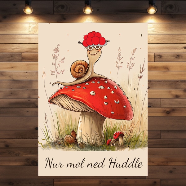 Badische Mundart "Nur mol ned Huddle" witzige Kunst