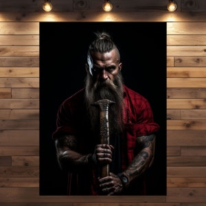 Schwarzwald Bub Hermann Kunstwerk Poster & Leinwand - Maskuline Wandkunst