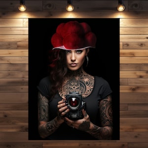 Schwarzwaldschönheit und Fotografin Jessy auf Poster und Leinwand in verschiedenen Größen veredelt - einzigartige Wanddekoration