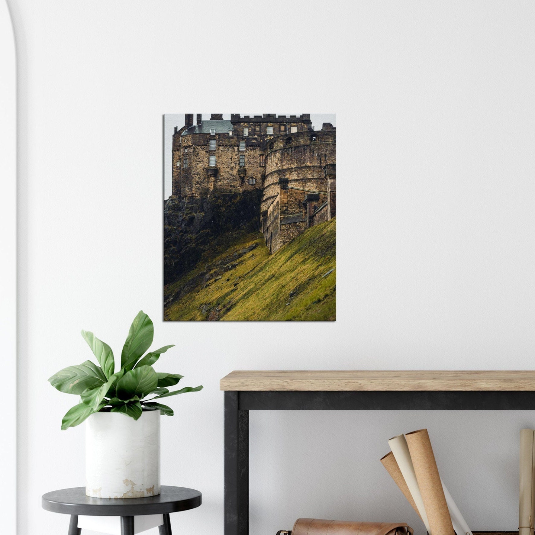 Edinburgh Castle Canvas Wall Art Etsy
