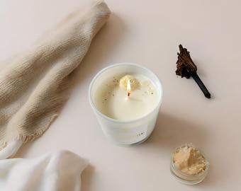 Cashmere Fragrance Candle: Coconut, Jasmine & Cocoa Butter Scent