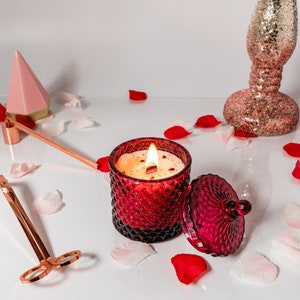 Crystal Candle - Sangria Candle - Decorative Candle - Personalize Gift - Candle Lovers - Anniversary Candle - Gift Ideas
