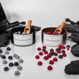 Fall Scented Coconut Soy Wax Melts: Dragonstone, Bloodmoon