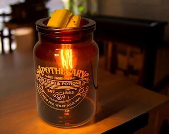 Vintage Bulb Apothecary Fragrance Warmer | Elegant Aromatherapy Décor for Wax Melts & Essential Oils