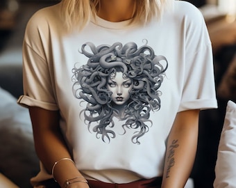 Medusa shirt, Goddess Medusa Shirt, Snake Shirt, Mythology Shirts, Witchy Woman Tshirt, Cute Gift For Her