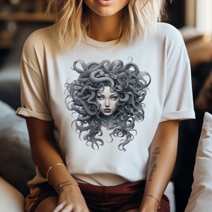 Medusa shirt, Goddess Medusa Shirt, Snake Shirt, Mythology Shirts, Witchy Woman Tshirt, Cute Gift For Her