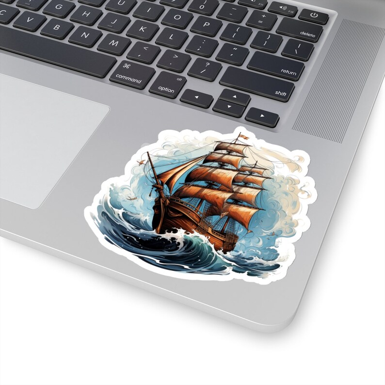Ship Sticker, Sailing Ship Sticker, Sailing Sticker, Ocean Sticker ...