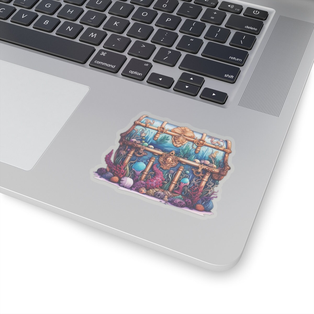 Treasure Chest Sticker, Treasure Sticker, Underwater Treasure Chest ...