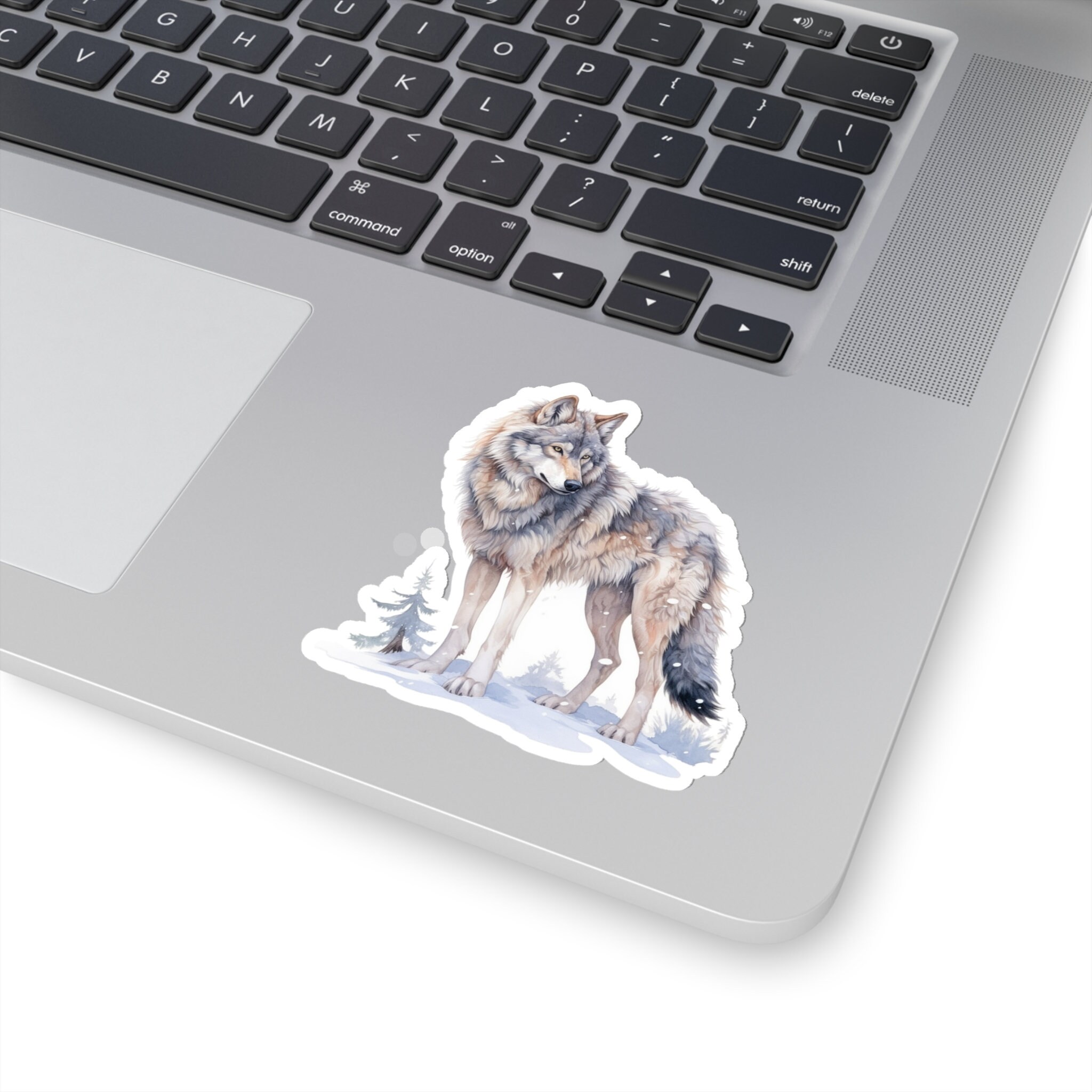 Wolf Mini Sticker Wolf Sticker, Wolf Art, Wildlife Sticker, Nature Sticker, Laptop ...