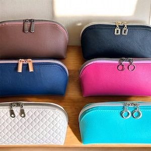 Cosmetic bag, Double zipper pouch, Makeup Travel Bag