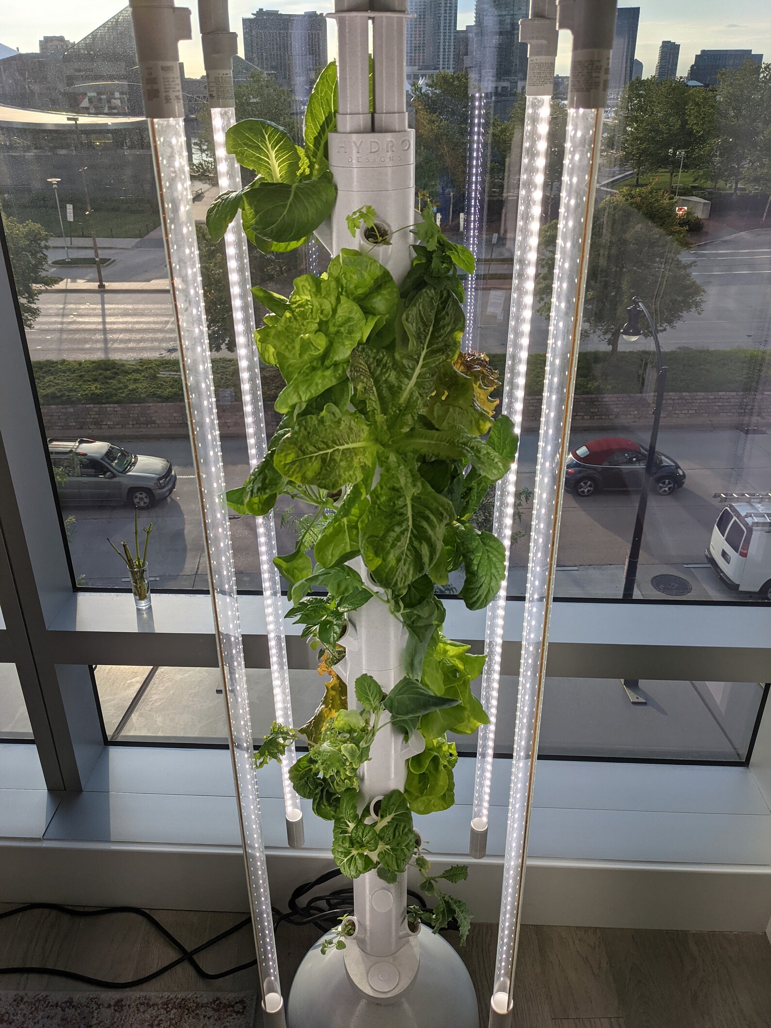 Hydroponic Grow Tower With Lighting System For Up To 36 Plants Etsy