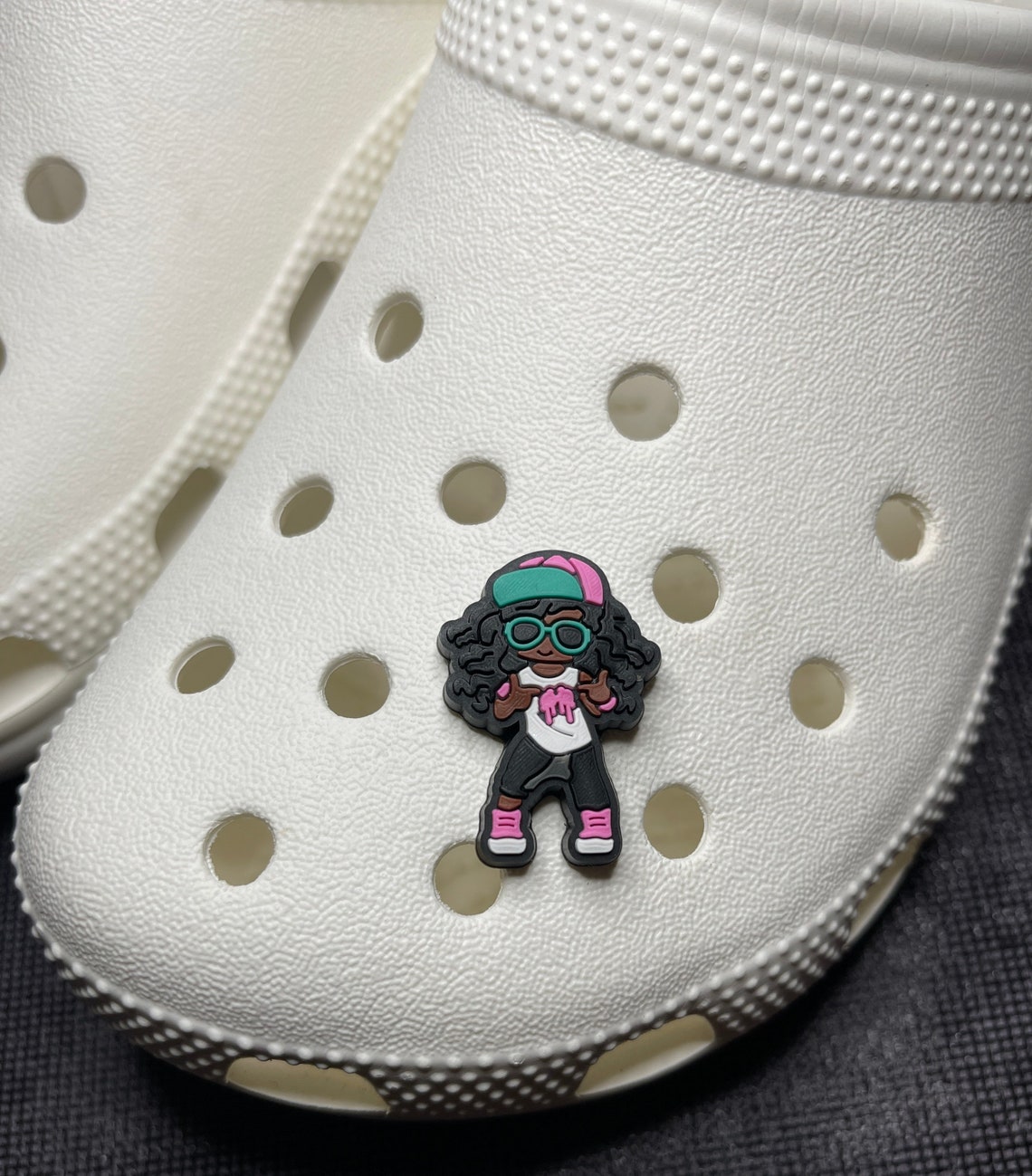 Black girl magic croc charms Etsy