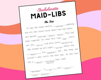 Gioco per addio al nubilato / Maid-Libs [Libri folli della damigella d'onore]