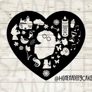 Encanto | Mirabel Clipart Silhouette | Cutout Heart Shape Design Artwork v3 | Instant Digital Download | Jpg Png Pdf Svg files