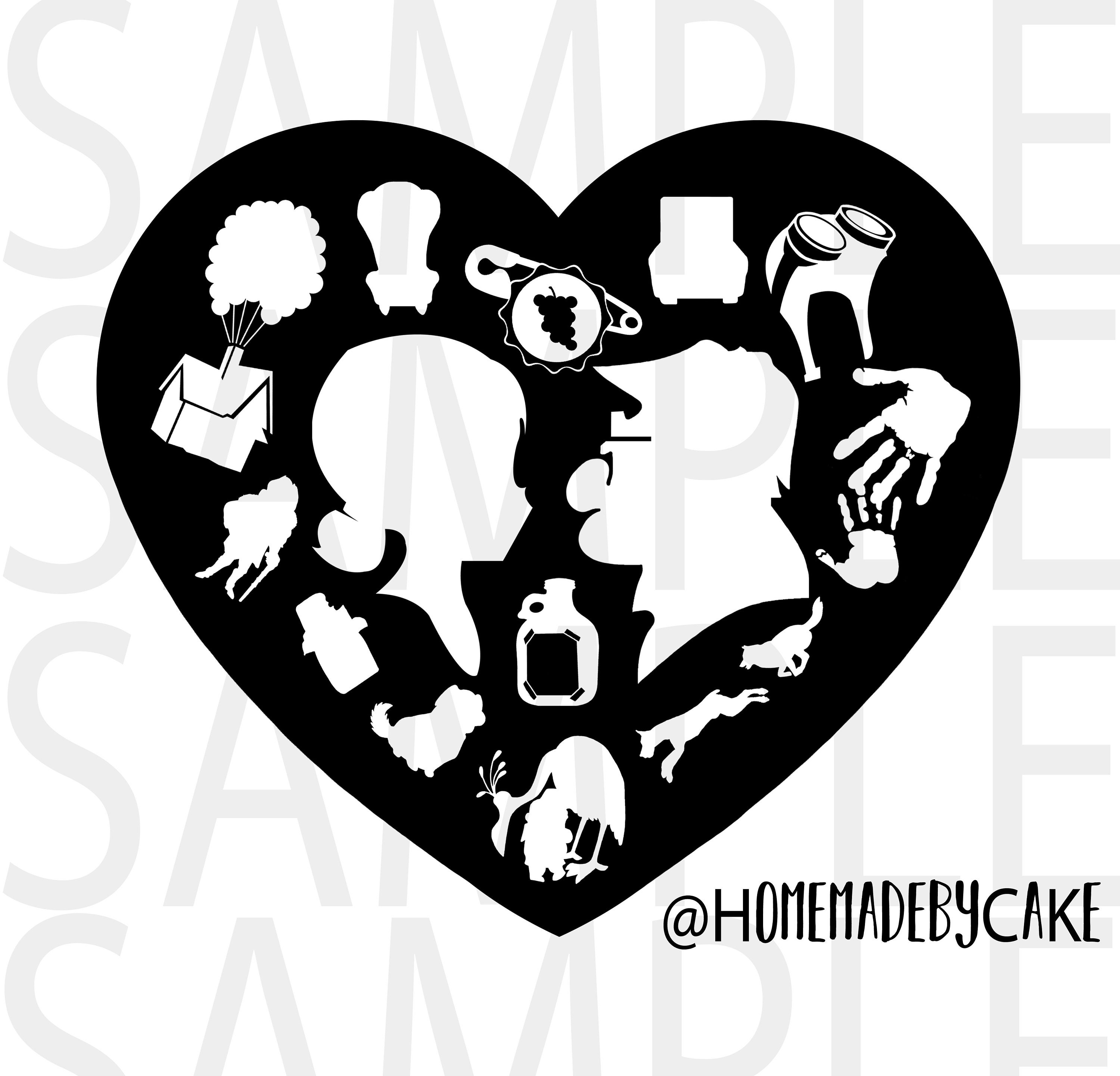 Ellie And Carl Silhouette