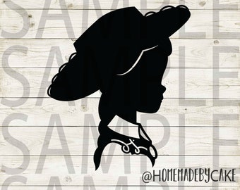Toy Story | Jessie Clipart Silhouette | Instant Digital Download | Jpg Png Pdf Svg files