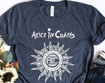Womens Navel Short Sleeve T-Shirt Alice in Chains Unique Retro Design Black Womens Navel Short Sleeve T-Shirt Alice in Chains Unique Retro Design Black