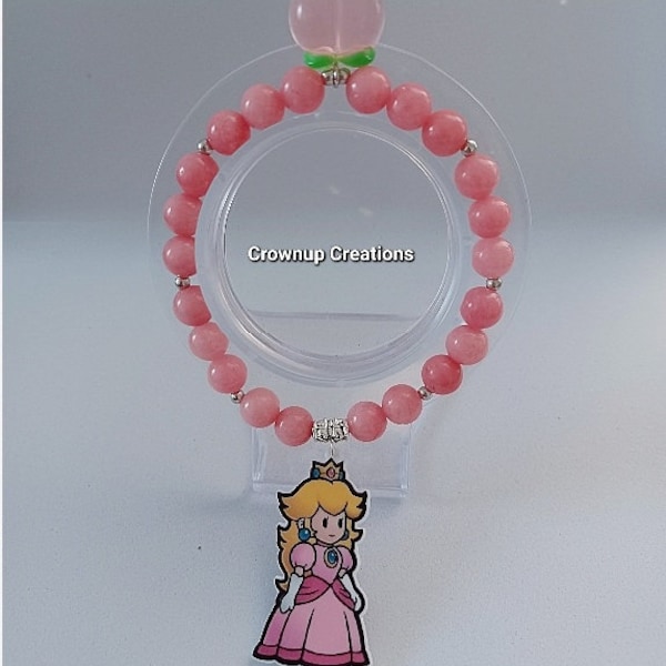 Princess Peach inspired bracelet