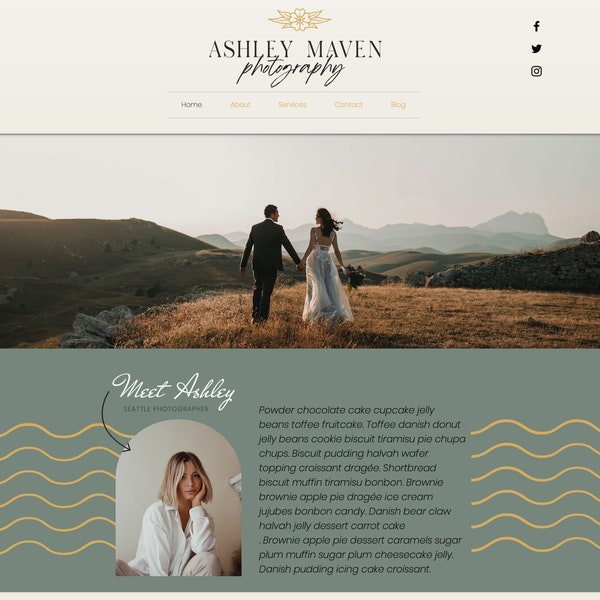 Wix Template | Wix Website | Wix website template | Wix website design | wix templates | photographer website template | wix blog template |