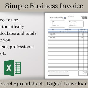 Excel Invoice Template: Professional Spreadsheet in Five Colors