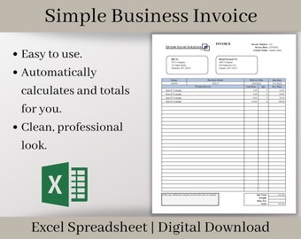 Excel Invoice Template: Professional Spreadsheet in Five Colors