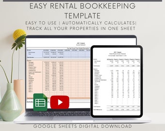 Rental Income Statement Spreadsheet: Landlord Profit & Loss (Google Sheets)