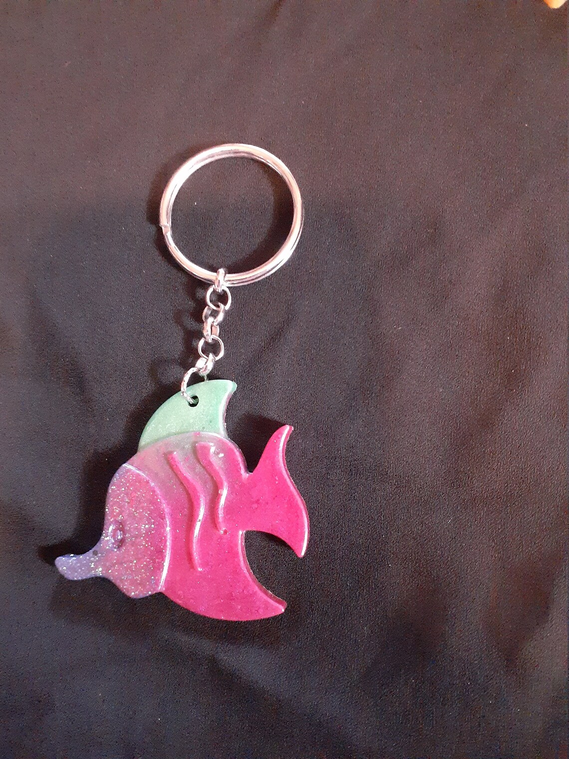 Fish Keychain Etsy