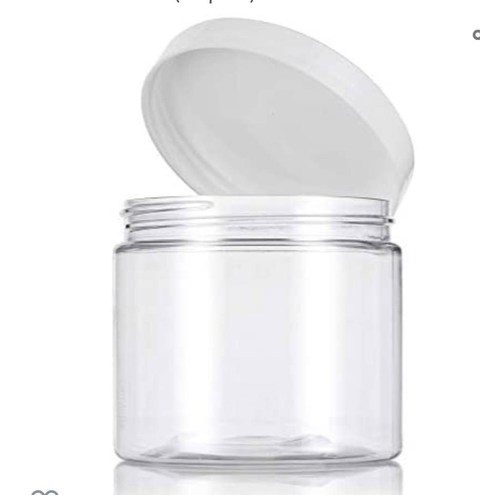 TWISTED LID JARS 4 Oz Olcott Containers, Clear Plastic Jars, Slime