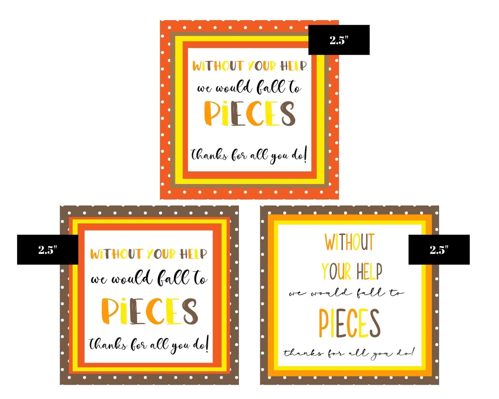 Candy Printable Tags Thank You Candy Tags Thank You Printable ...