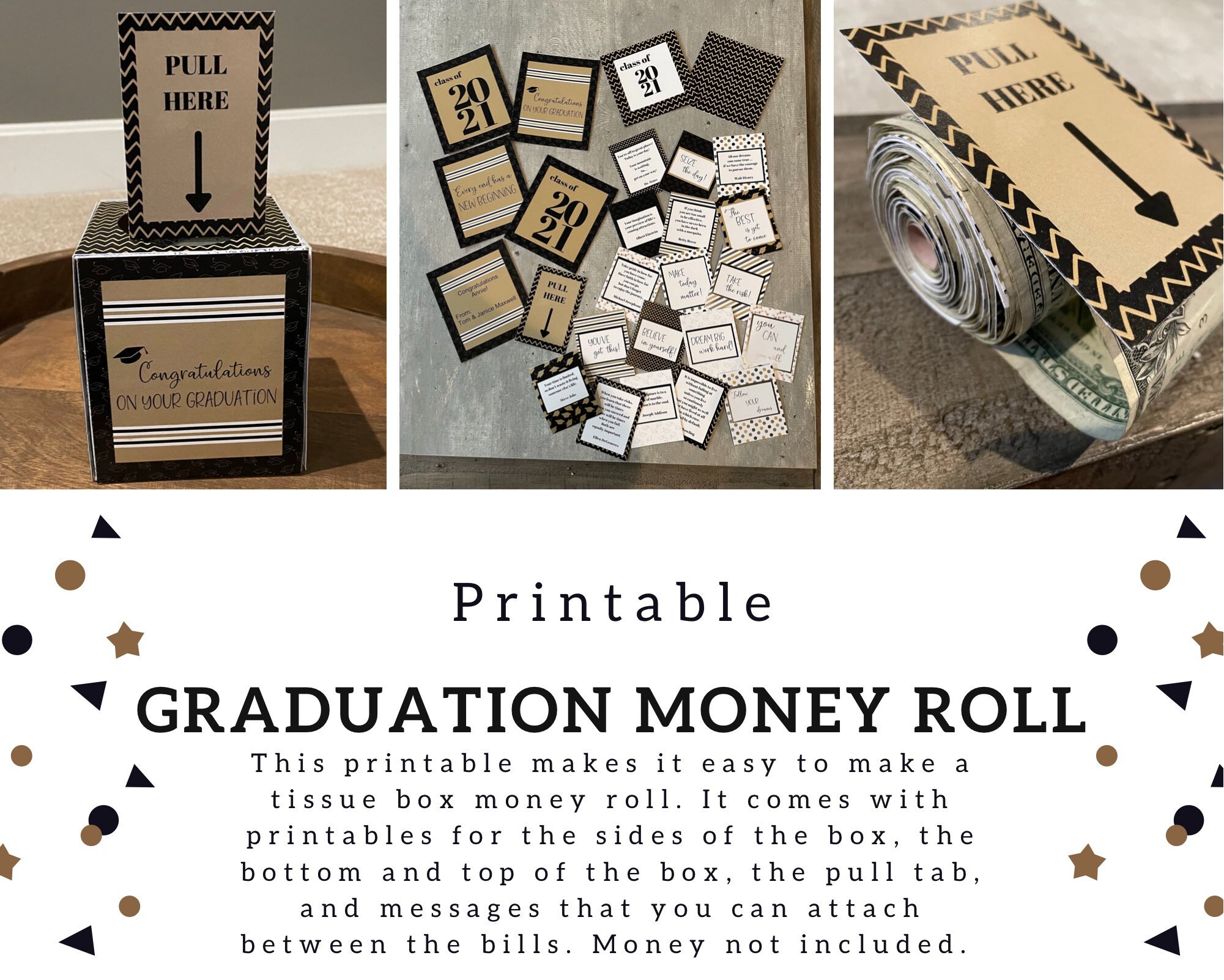 Graduation Money Box Printable Money Gift Ideas Graduation - Etsy