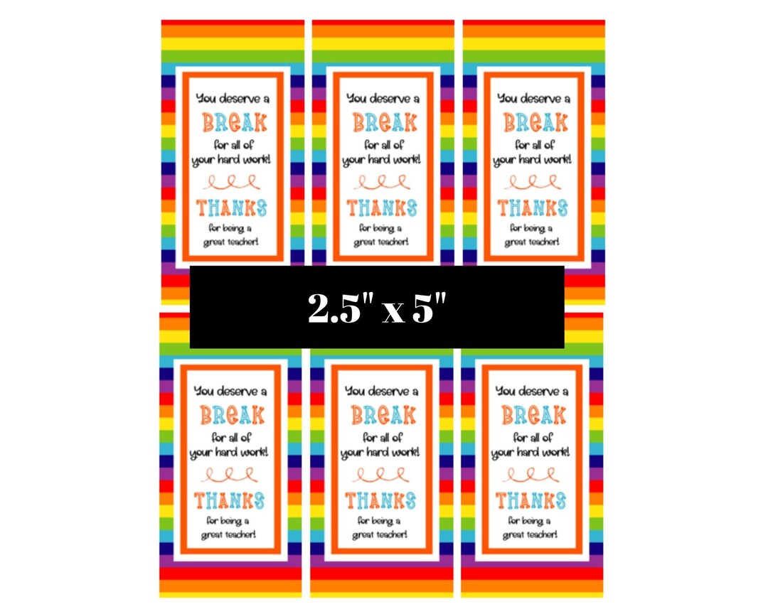 Candy Printable Tags Thank You Candy Tags Thank You Printable ...