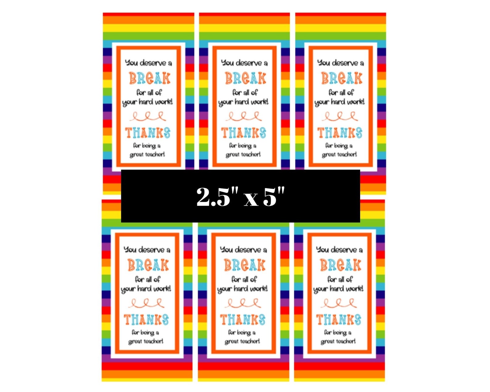 Candy Printable Tags Thank You Candy Tags Thank You Printable ...