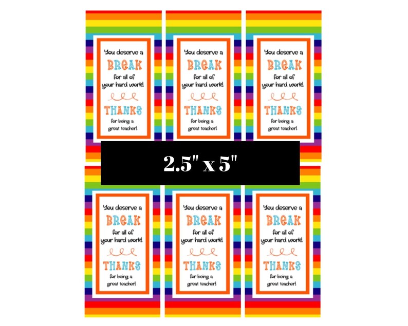 Candy Printable Tags Thank You Candy Tags Thank You Printable ...