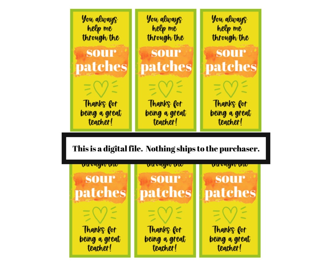 Candy Printable Tags Thank You Candy Tags Thank You Printable