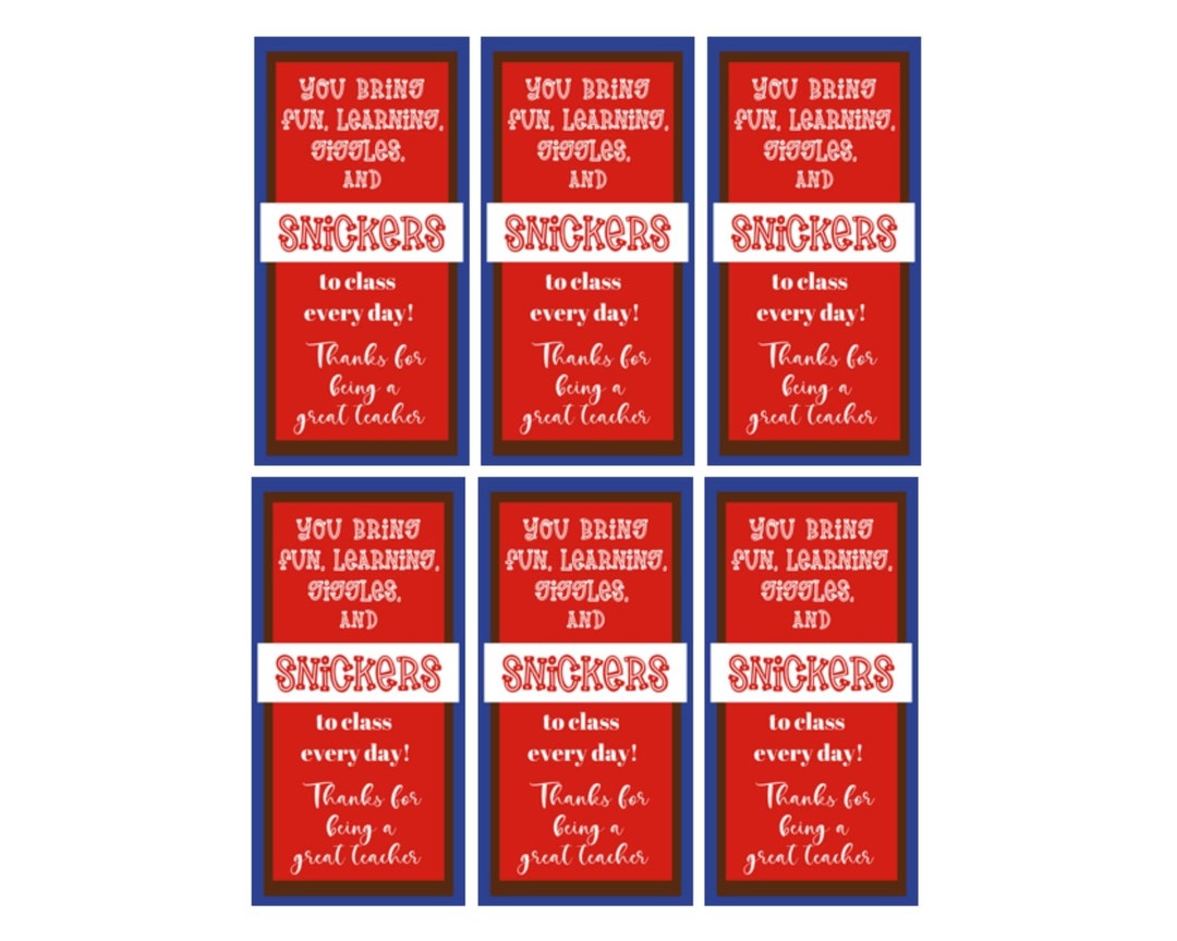 Candy Printable Tags Thank You Candy Tags Thank You Printable ...