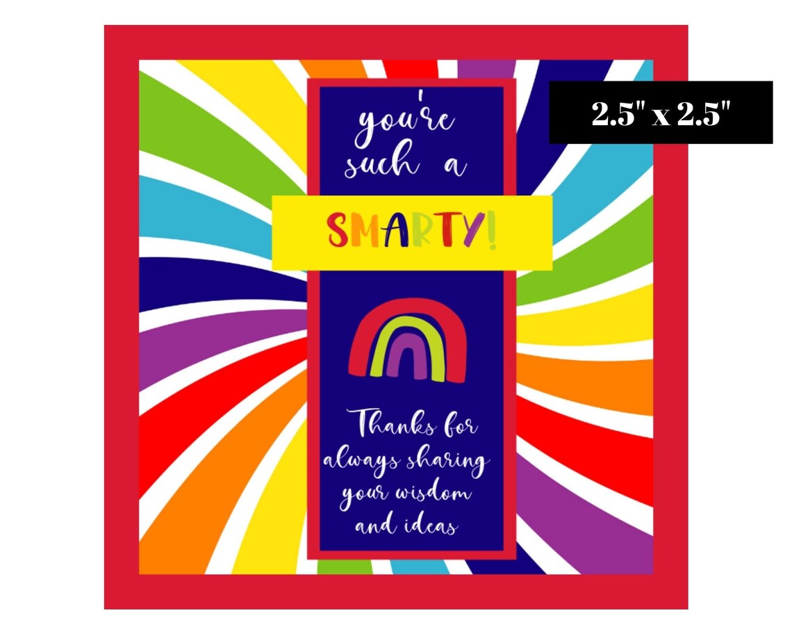 Candy Printable Tags Thank You Candy Tags Thank You Printable ...