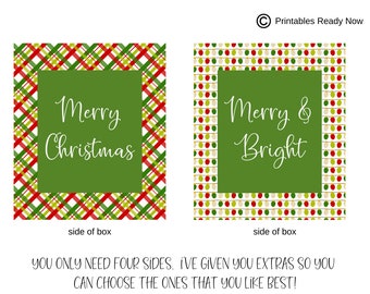Regalo de rollo de dinero de Navidad imprimible / Ideas de regalos de dinero / Regalos de Navidad / Imprimible para regalo de dinero de caja de pañuelos de Navidad