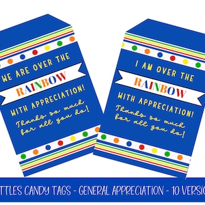 Candy Tag Printable| Appreciation Tag | Teacher Appreciation | Employee Appreciation | Thank You tag | Candy Tags